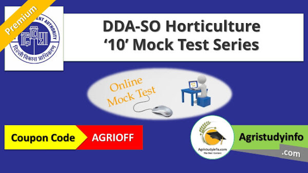 DDA-SO Horticulture Mock Test Series