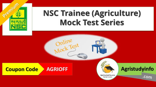 NSC Trainee (Agriculture) Mock Test Series