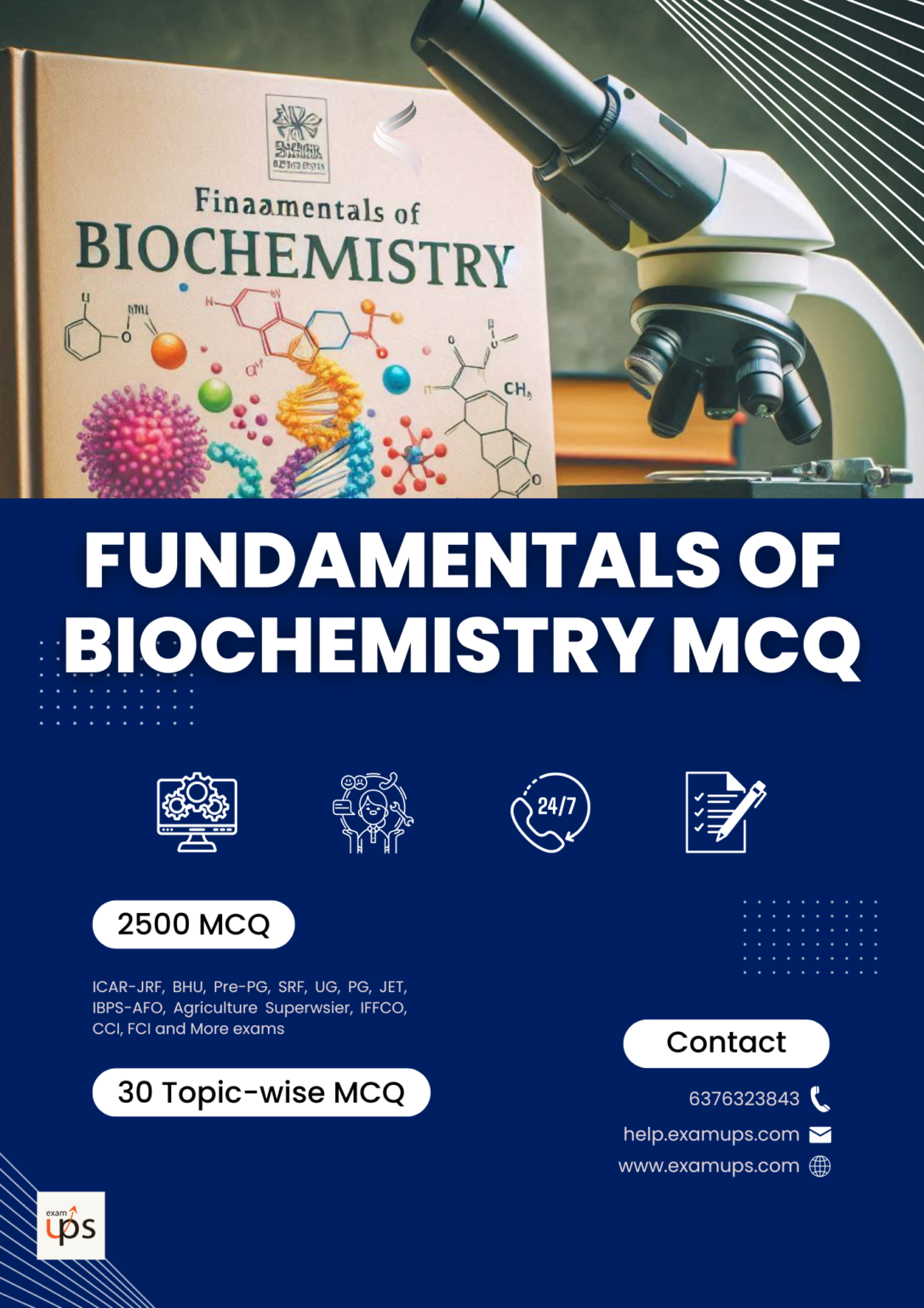 Topic-wise MCQ on Fundamentals of Biochemistry - Pdf Download - Examups ...