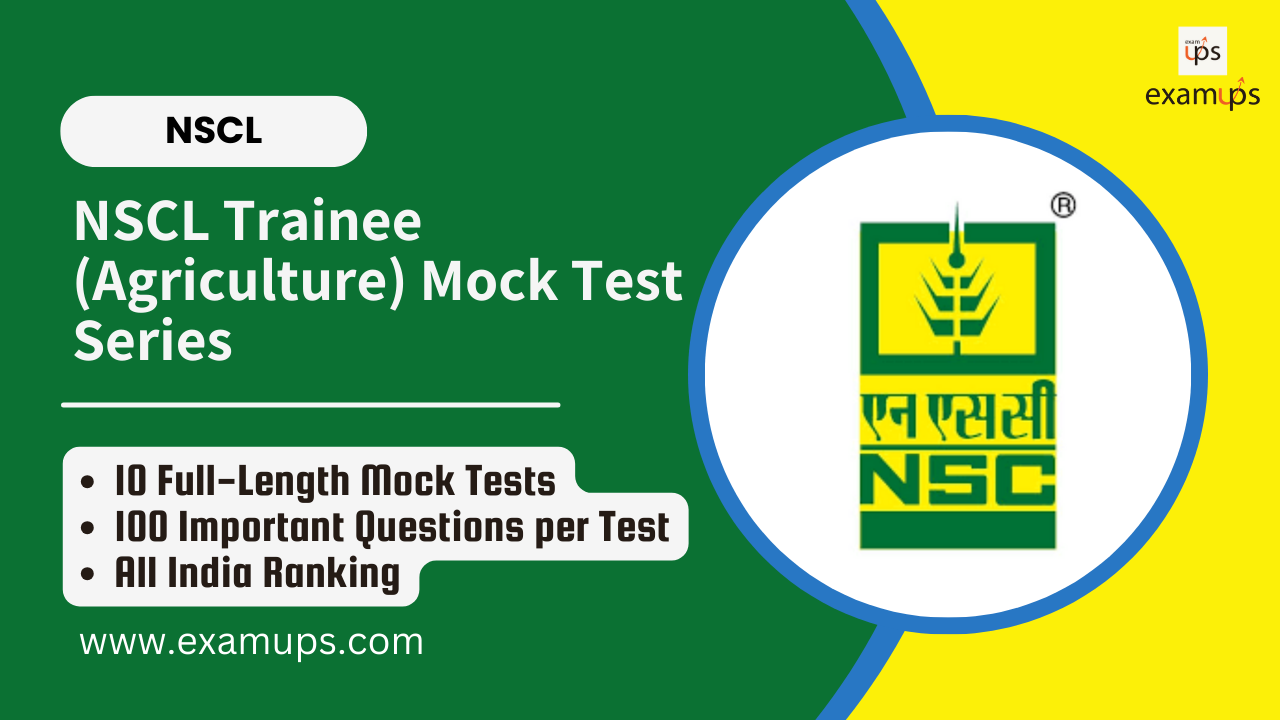 NSCL Trainee (Agriculture) Mock Test Series