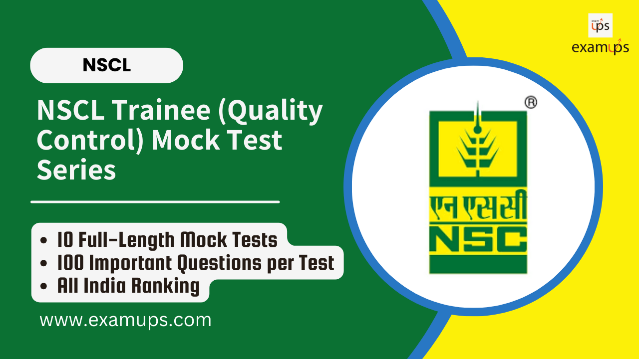 NSCL Trainee (Quality Control) Mock Test Series