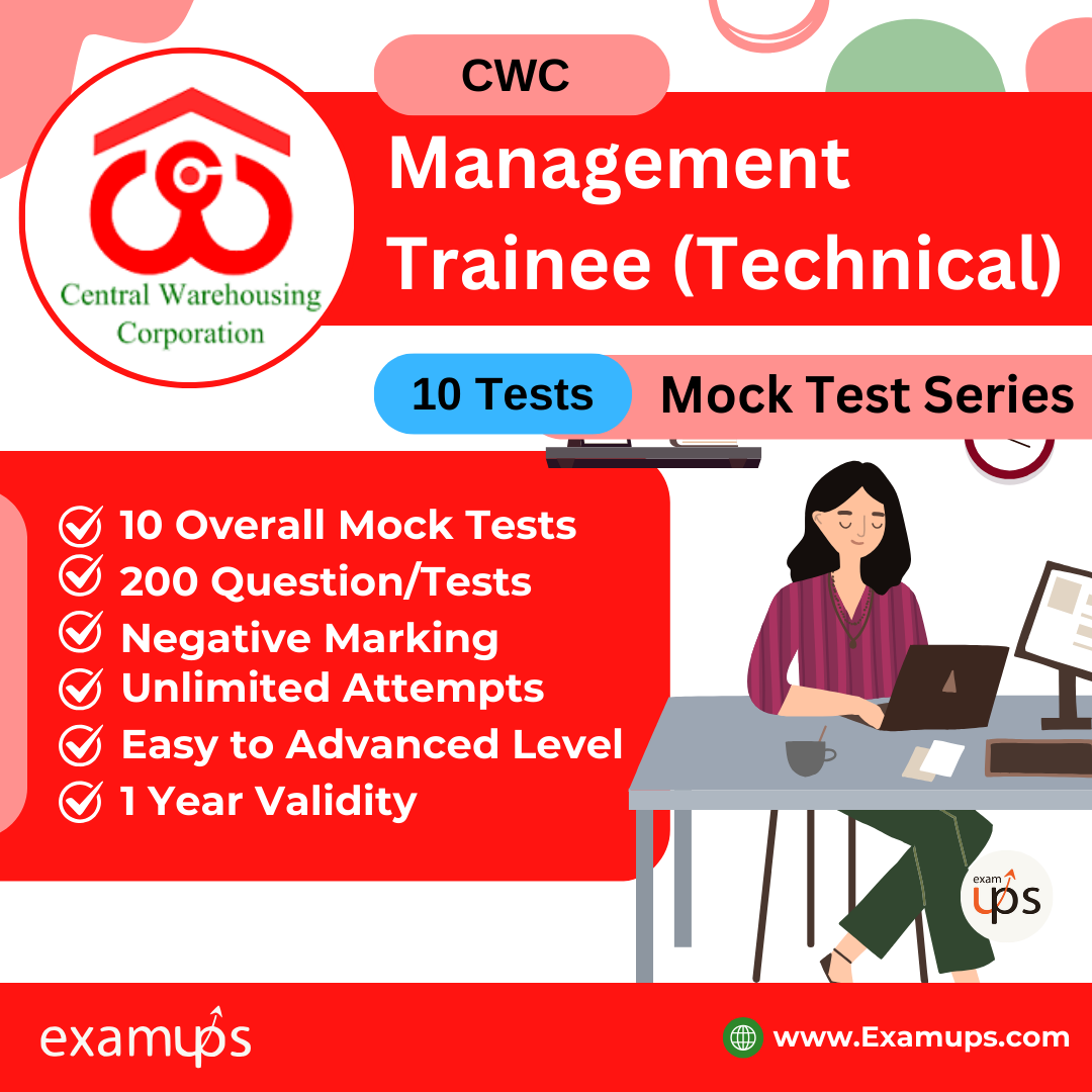 CWC Management Trainee (Technical) Mock Test Series