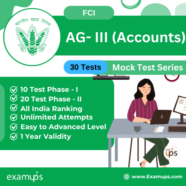 FCI AG- III (Accounts) Mock Test Series