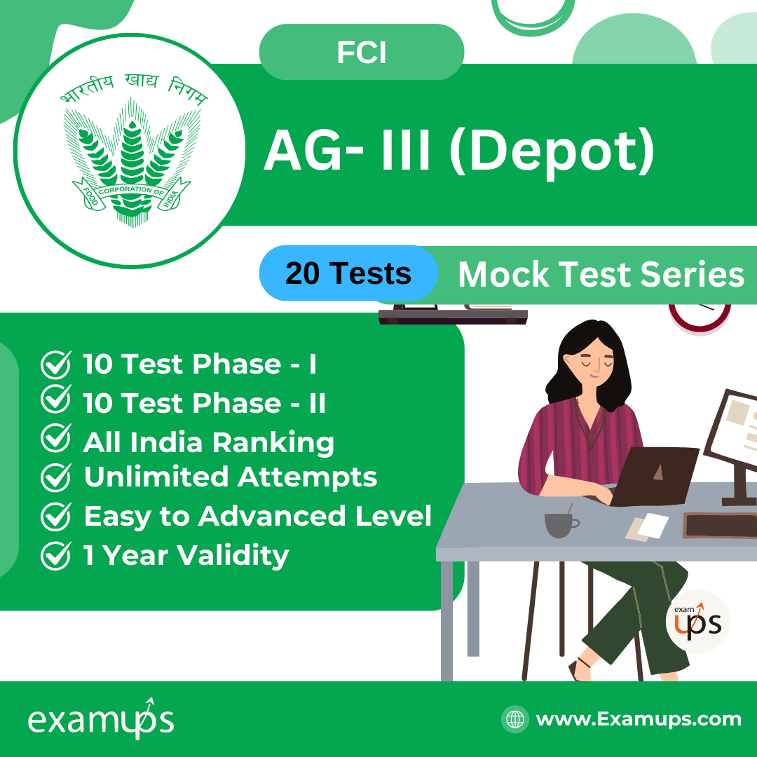 FCI AG- III (Depot) Mock Test Series