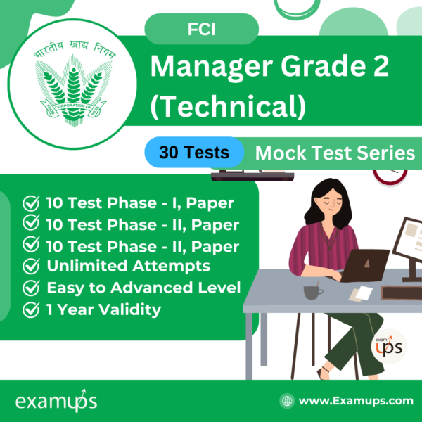 FCI Manager Grade 2 (Technical) Mock Test Series