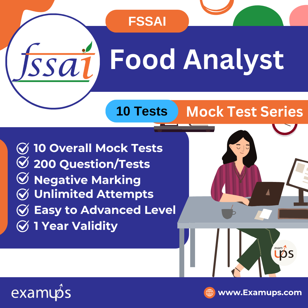 FSSAI Food Analyst Mock Test Series