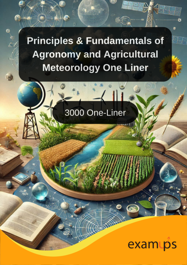 3000 One Liner on Principles & Fundamentals of Agronomy and Agricultural Meteorology || Pdf Download