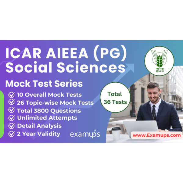 ICAR AIEEA (PG) Social Sciences Mock Test Series