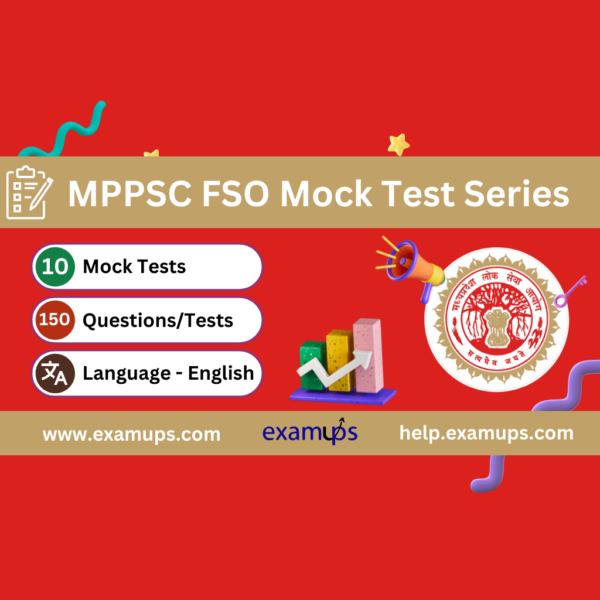 MPPSC FSO Mock Test Series (10 Full-Length)