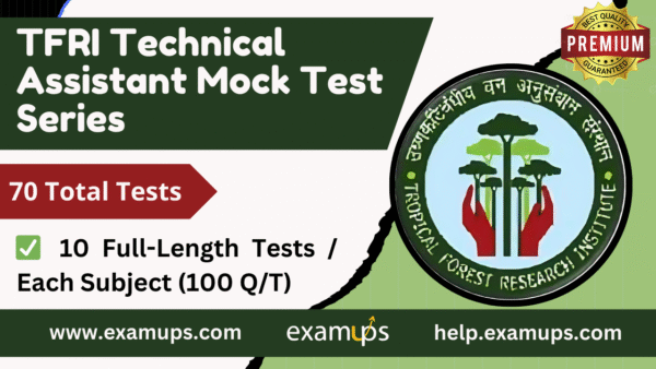 TFRI Technical Assistant Mock Test Series - Premium Pack (70 Tests)