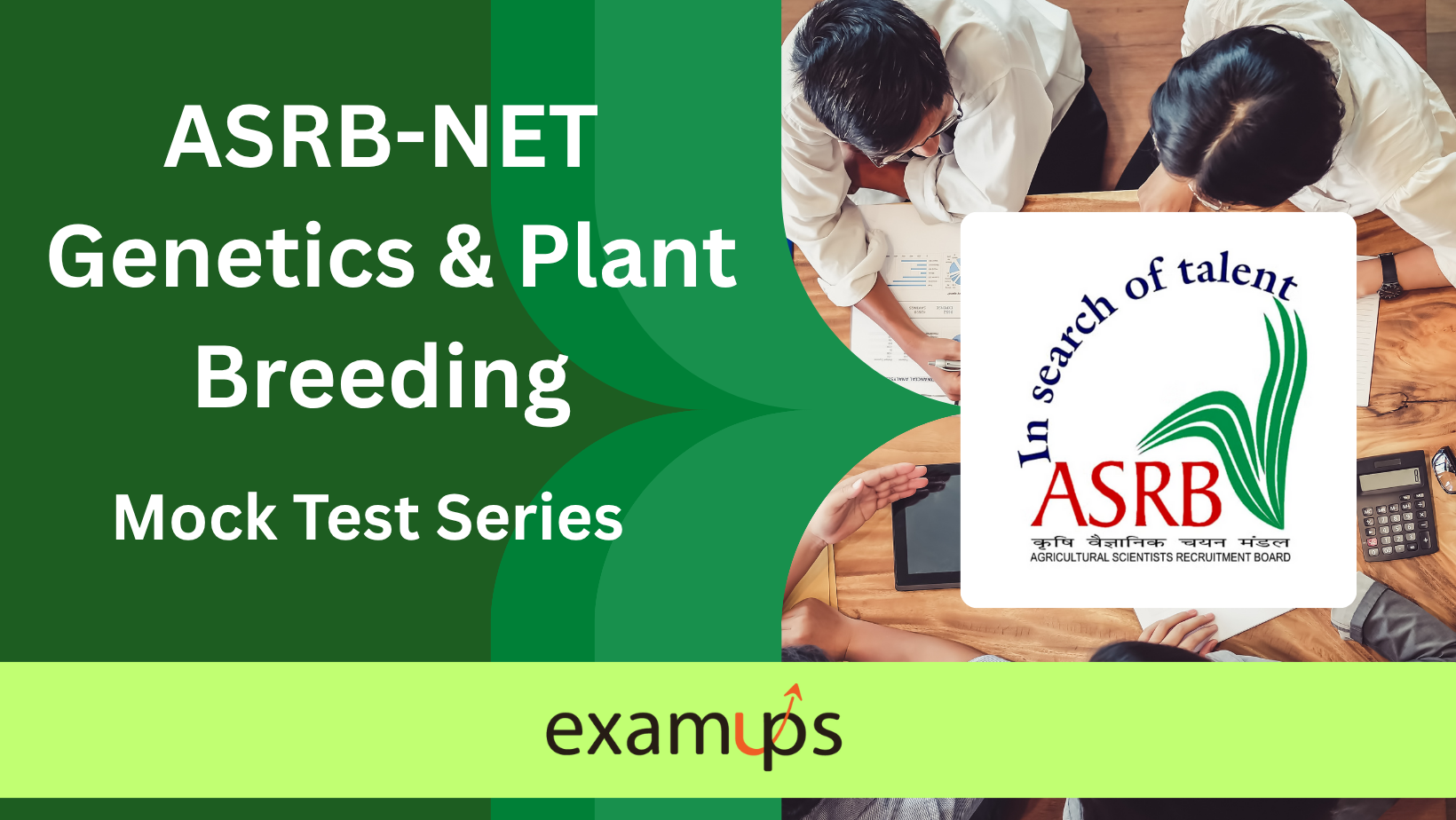ASRB-NET Genetics & Plant Breeding Mock Test Series