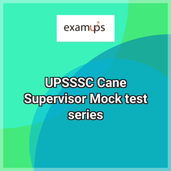 UPSSSC Cane Supervisor Mock test series