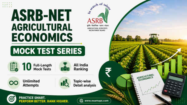 ASRB-NET Agricultural Economics Mock Test Series