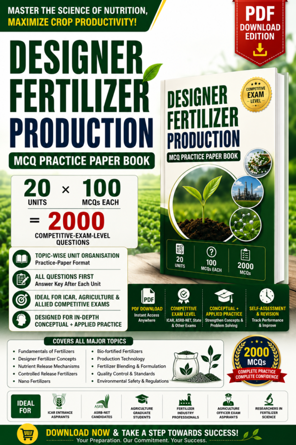 Designer Fertilizer Production MCQ Practice PAPER Book