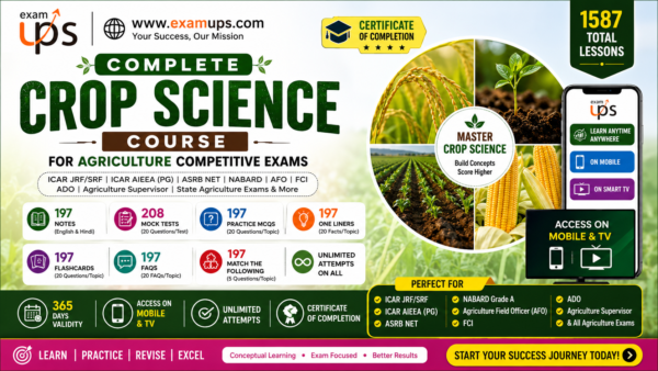 Complete Crop Science Course for Agriculture Competitive Exams