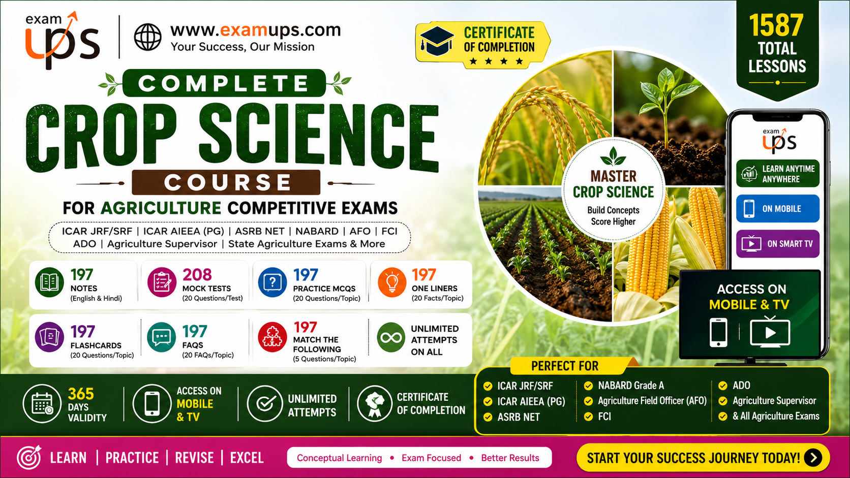 Complete Crop Science Course for Agriculture Competitive Exams