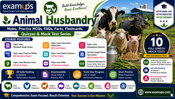 Animal Husbandry - Topic Wise FAQs