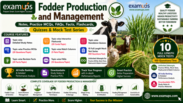 Fodder Production and Management - Topic Wise FAQs