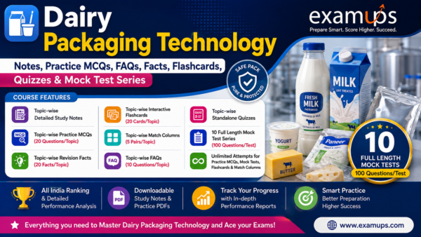 Dairy Packaging Technology - Topic Wise FAQs