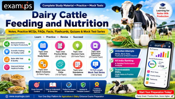 Dairy Cattle Feeding and Nutrition - Topic Wise FAQs