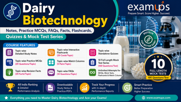 Dairy Biotechnology - Topic Wise FAQs