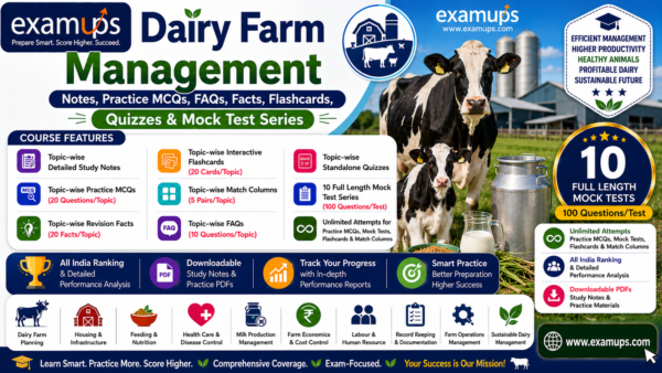 Dairy Farm Management - Topic Wise FAQs