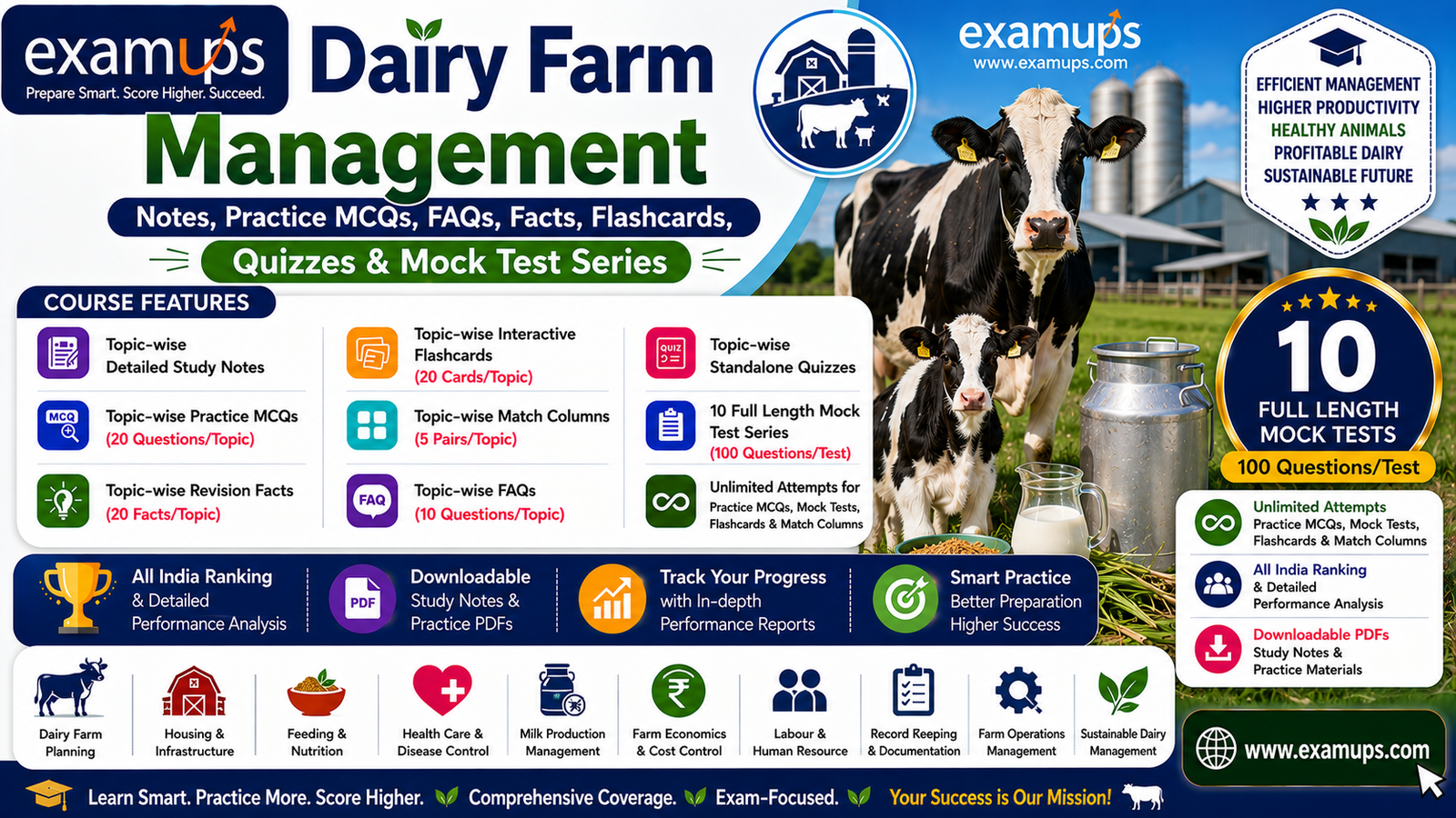 Dairy Farm Management - Topic Wise Study Notes