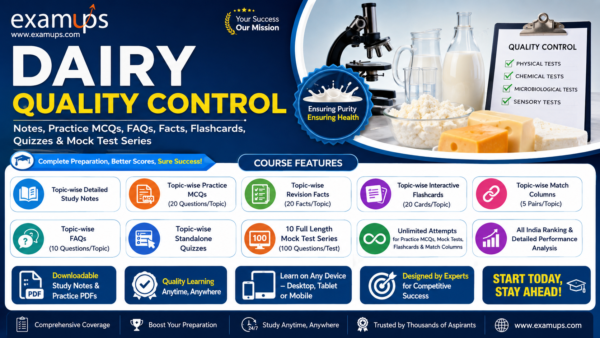 Dairy Quality Control - Topic Wise FAQs