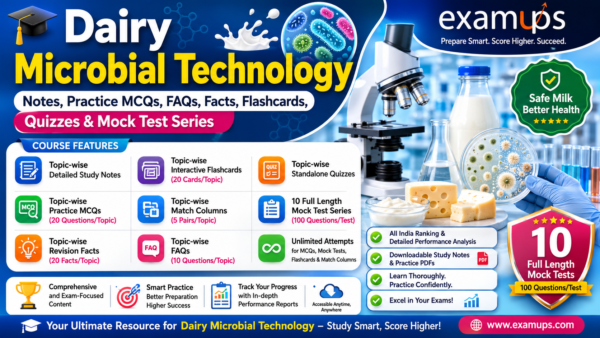 Dairy Microbial Technology - Topic Wise FAQs